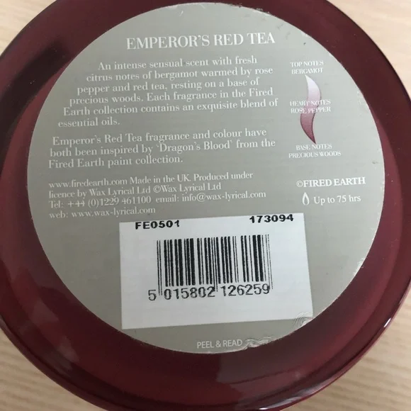 Emperor's Red Tea Candle - Picture 3 of 5